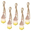 5Pcs 6ML Car Hanging Perfume Bottle Essential Oil Pendant Decor Yellow