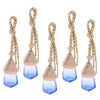 5Pcs 6ML Car Hanging Perfume Bottle Essential Oil Pendant Decor Dark Blue