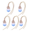 5Pcs 6ML Car Hanging Perfume Bottle Essential Oil Pendant Decor Dark Blue