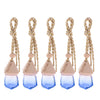 5Pcs 6ML Car Hanging Perfume Bottle Essential Oil Pendant Decor Dark Blue