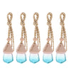 5Pcs 6ML Car Hanging Perfume Bottle Essential Oil Pendant Decor Light Blue