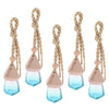 5Pcs 6ML Car Hanging Perfume Bottle Essential Oil Pendant Decor Light Blue