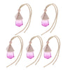 5Pcs 6ML Car Hanging Perfume Bottle Essential Oil Pendant Decor Purple