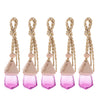 5Pcs 6ML Car Hanging Perfume Bottle Essential Oil Pendant Decor Purple