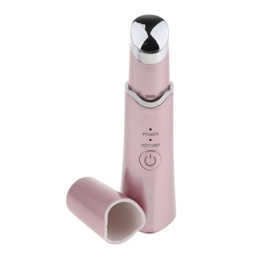 USB Vibration Face Eye Massager Wand Relieve Dark Circle Puffiness Rose Gold