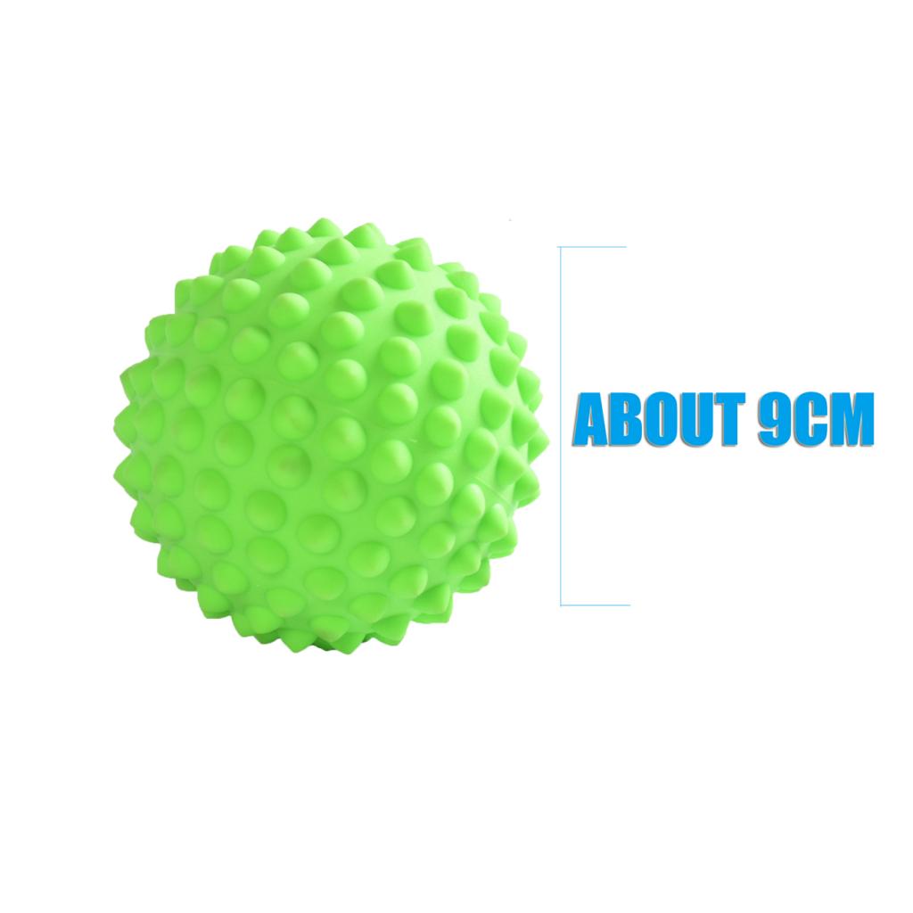 Soft Trigger Point Deep Tissue Spiky Massage Roller Ball with a Bag Green