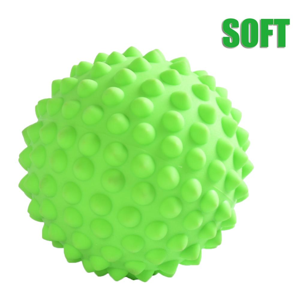 Soft Trigger Point Deep Tissue Spiky Massage Roller Ball with a Bag Green