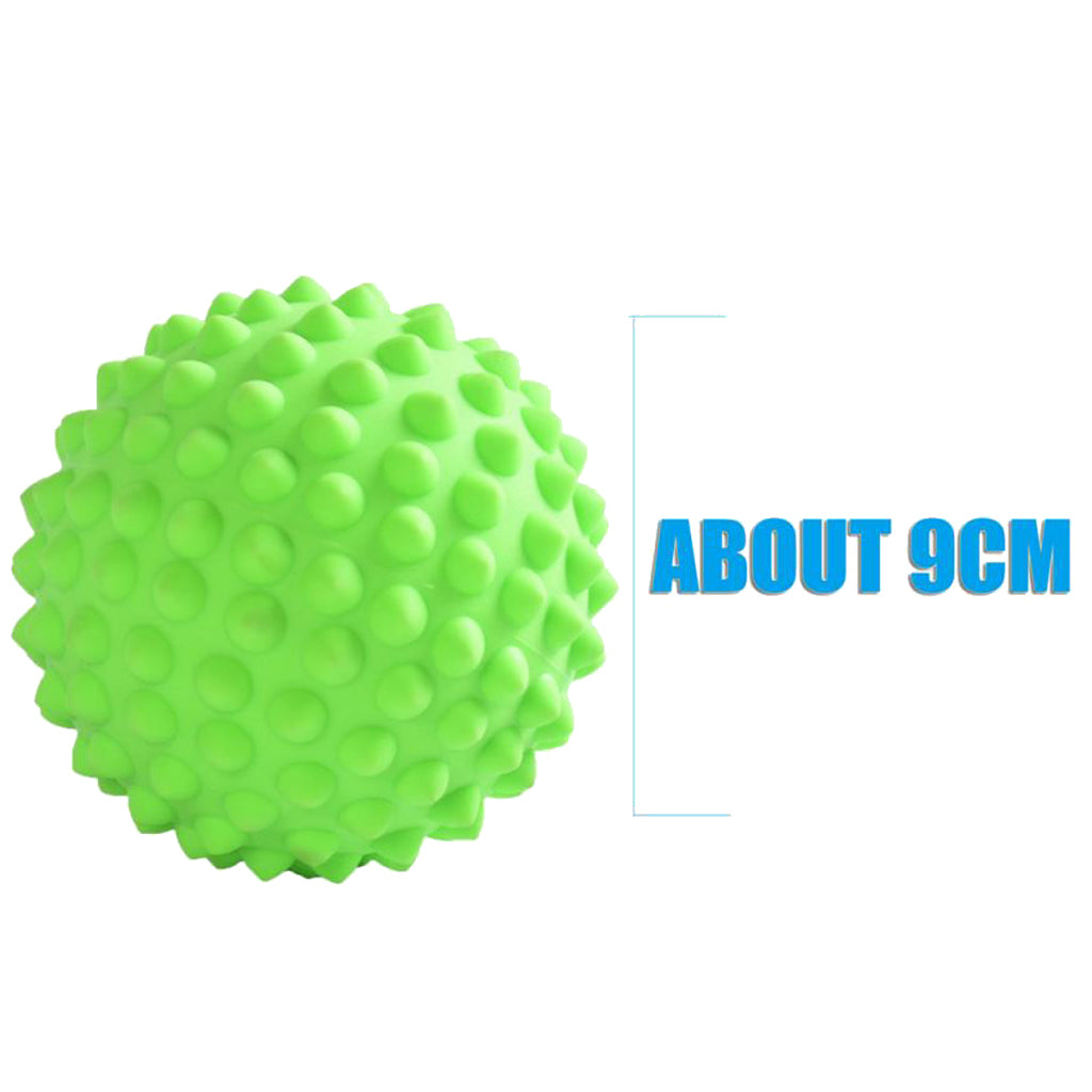 Soft Trigger Point Deep Tissue Spiky Massage Roller Ball with a Bag Green