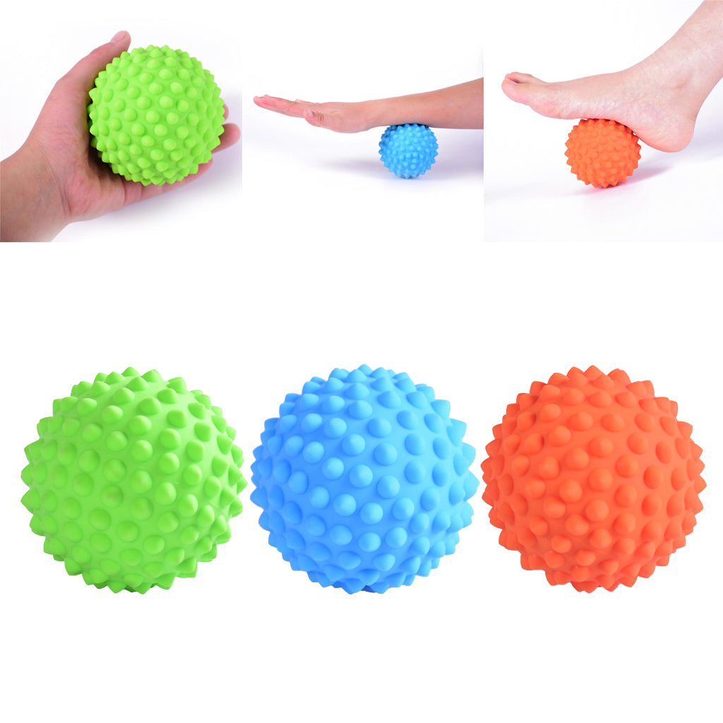 Soft Trigger Point Deep Tissue Spiky Massage Roller Ball with a Bag Green