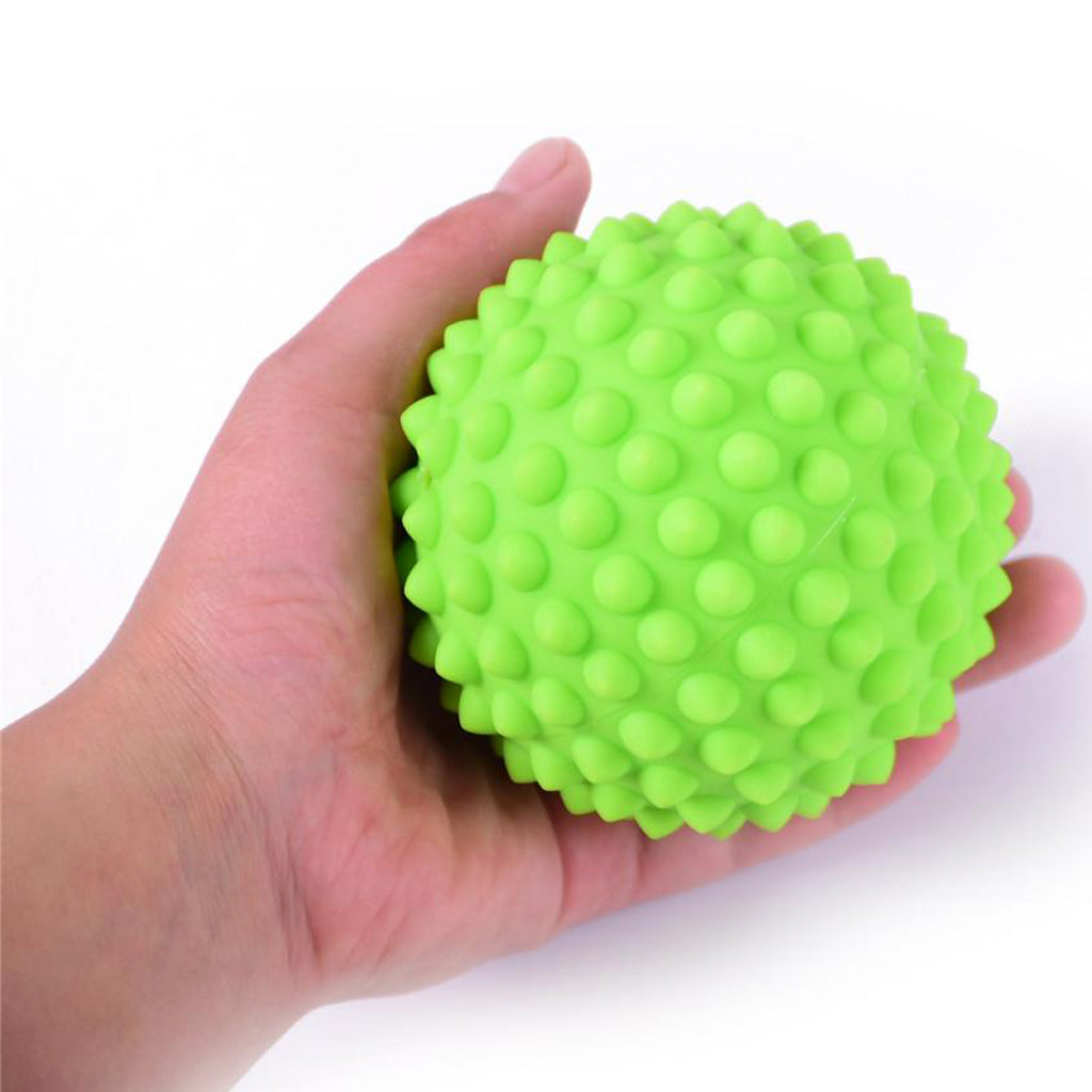 Soft Trigger Point Deep Tissue Spiky Massage Roller Ball with a Bag Green