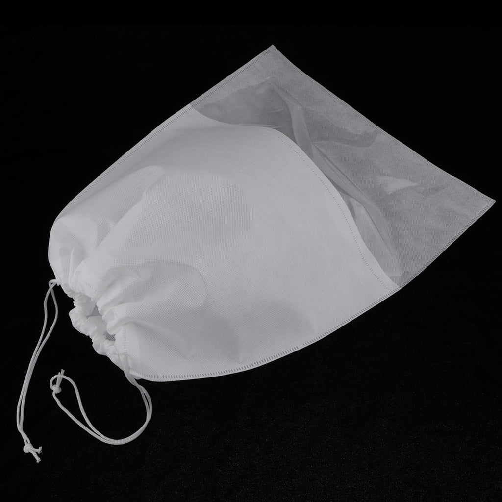 12 Portable Drawstring Pouch Travel Storage Clothes Luggage Shoe Bags White