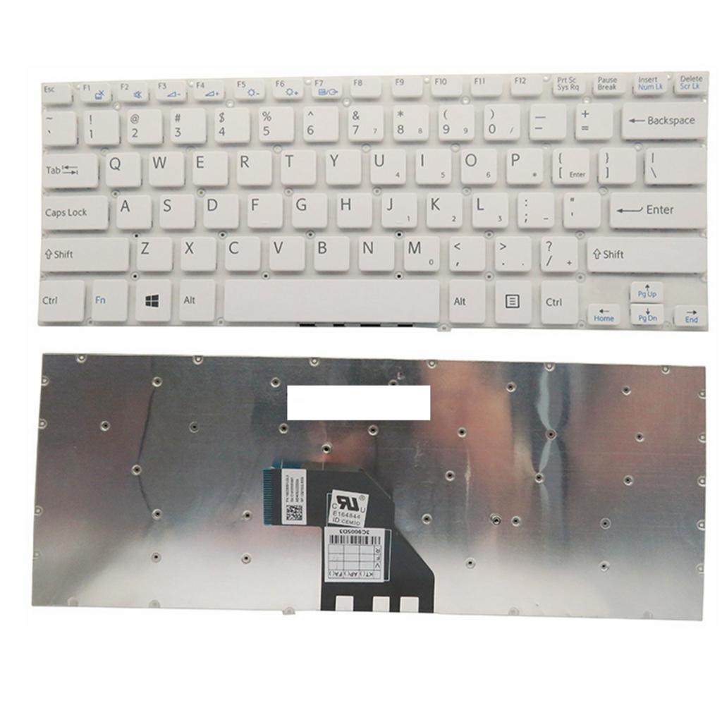 For SONY SVF143A1QT SVF142A23T SVF143A2TT Laptop English Keyboard White