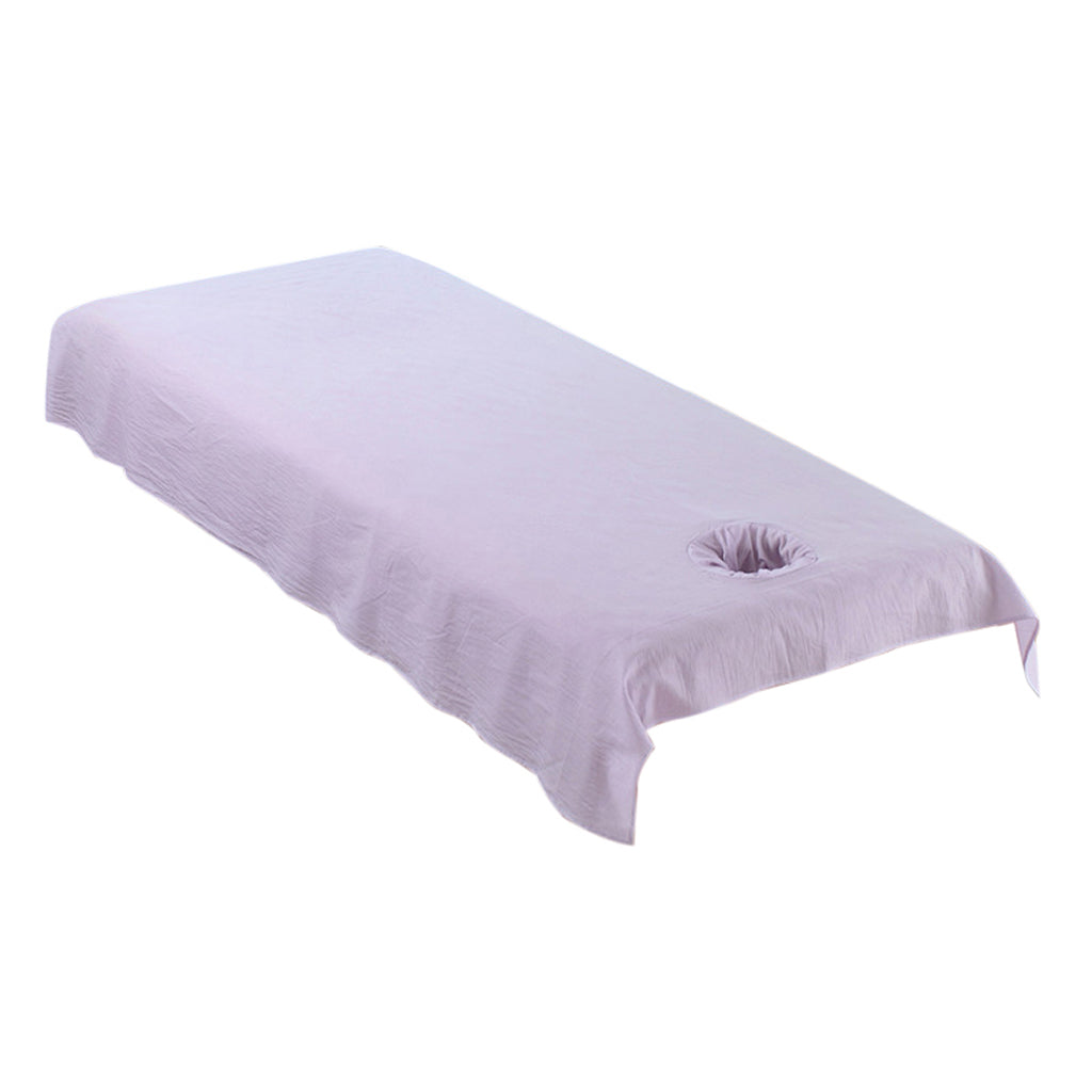 Reusable Washable Cotton Acupuncture Massage Table Bed Pad Cover Purple