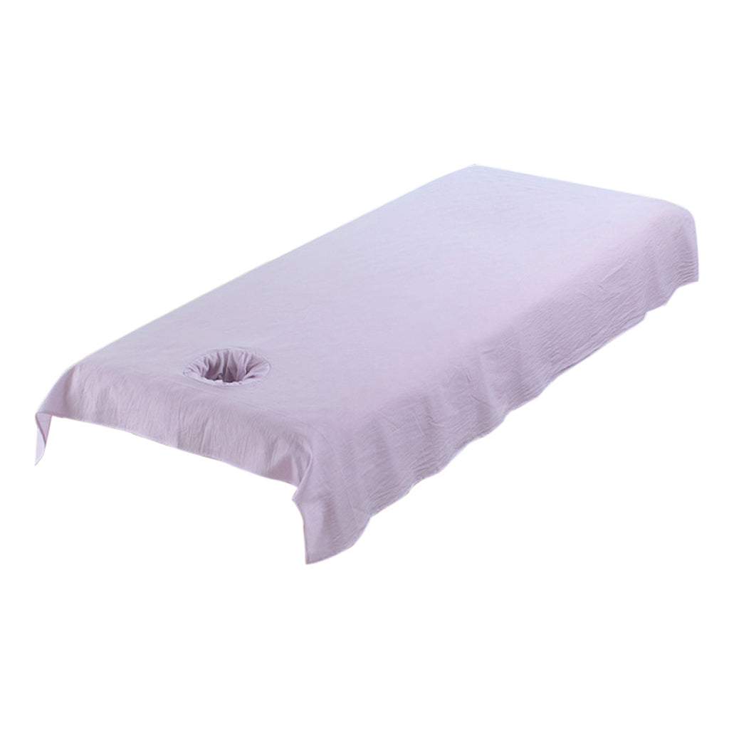 Reusable Washable Cotton Acupuncture Massage Table Bed Pad Cover Purple