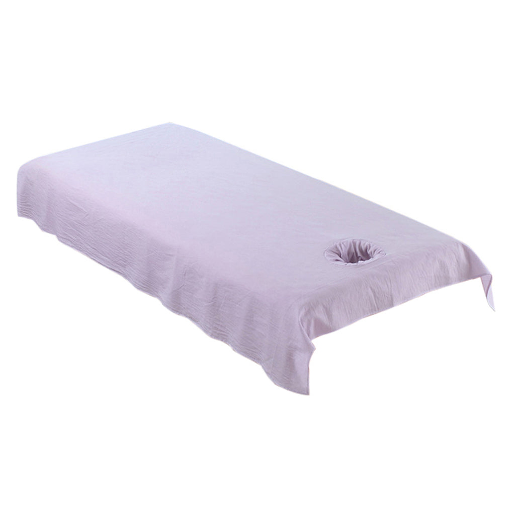 Reusable Washable Cotton Acupuncture Massage Table Bed Pad Cover Purple