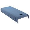 Reusable Washable Cotton Acupuncture Massage Table Bed Pad Cover Dark Blue