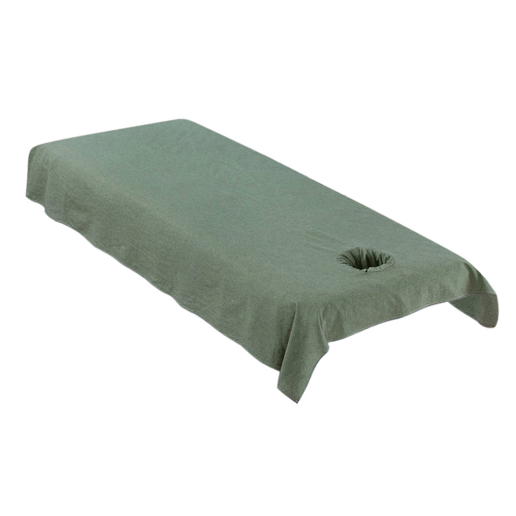 Reusable Washable Cotton Acupuncture Massage Table Bed Pad Cover Green