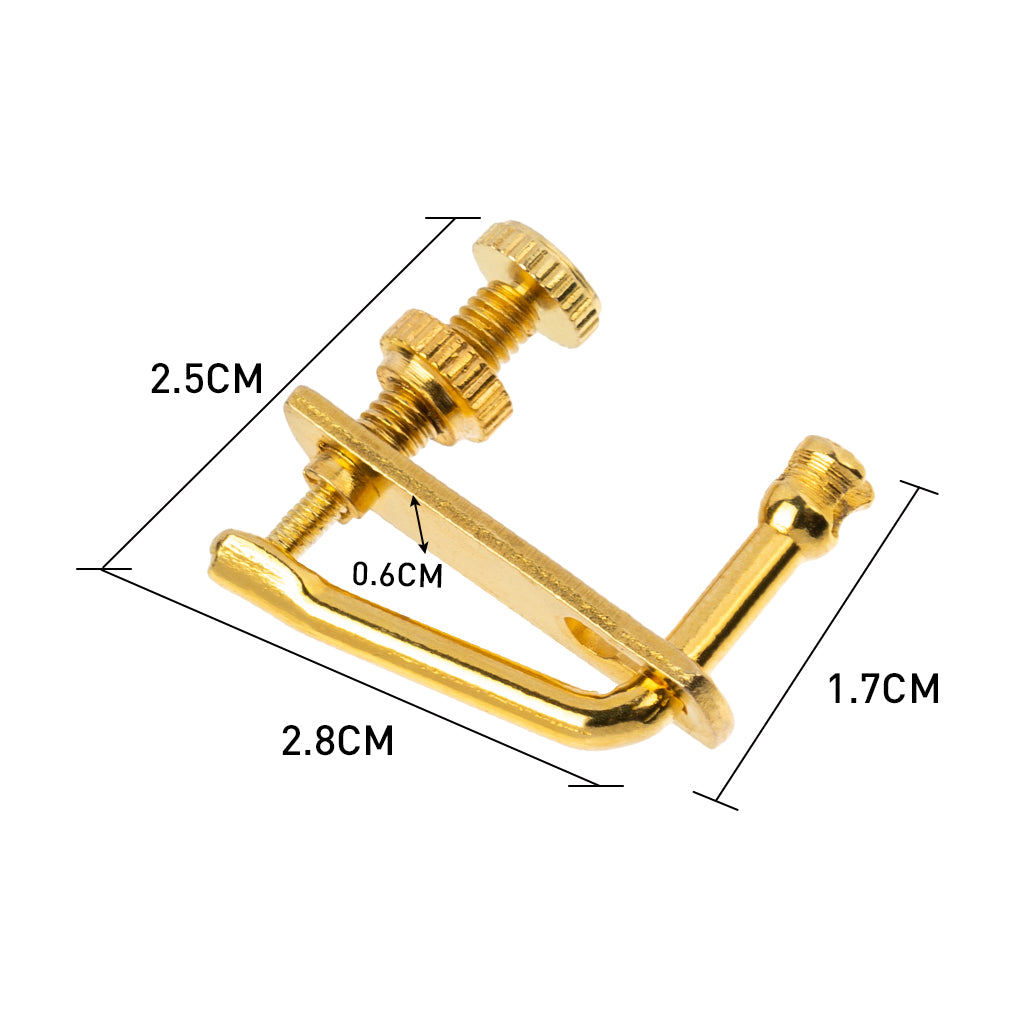 4pcs Golden Plated Violin String Fine Tuner Adjuster Part for 4/4 3/4 Violin