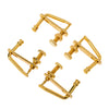 4pcs Golden Plated Violin String Fine Tuner Adjuster Part for 4/4 3/4 Violin