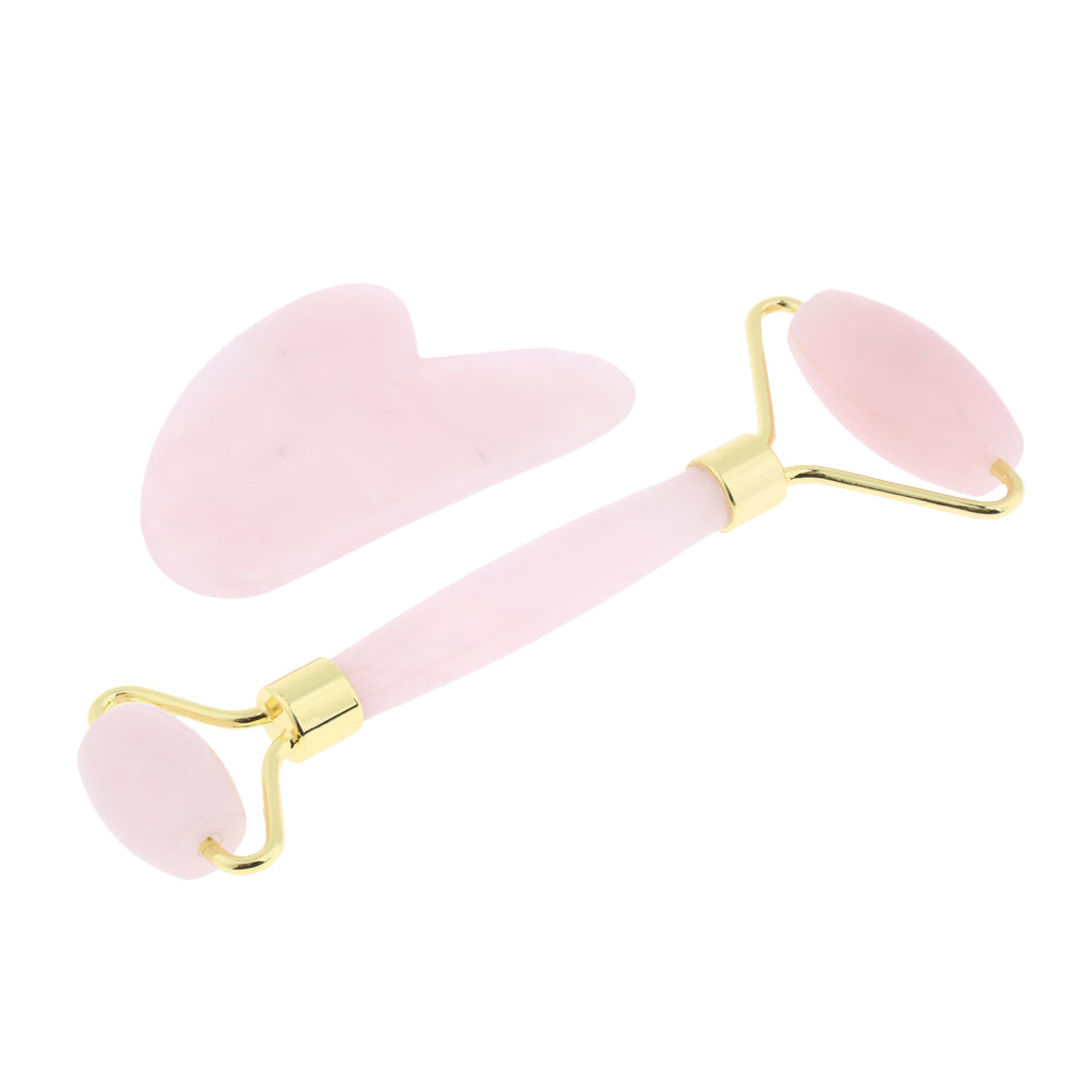 Jade Massage Roller Gua Sha Scraping Tool Anti-Aging Body Massage Local Gold