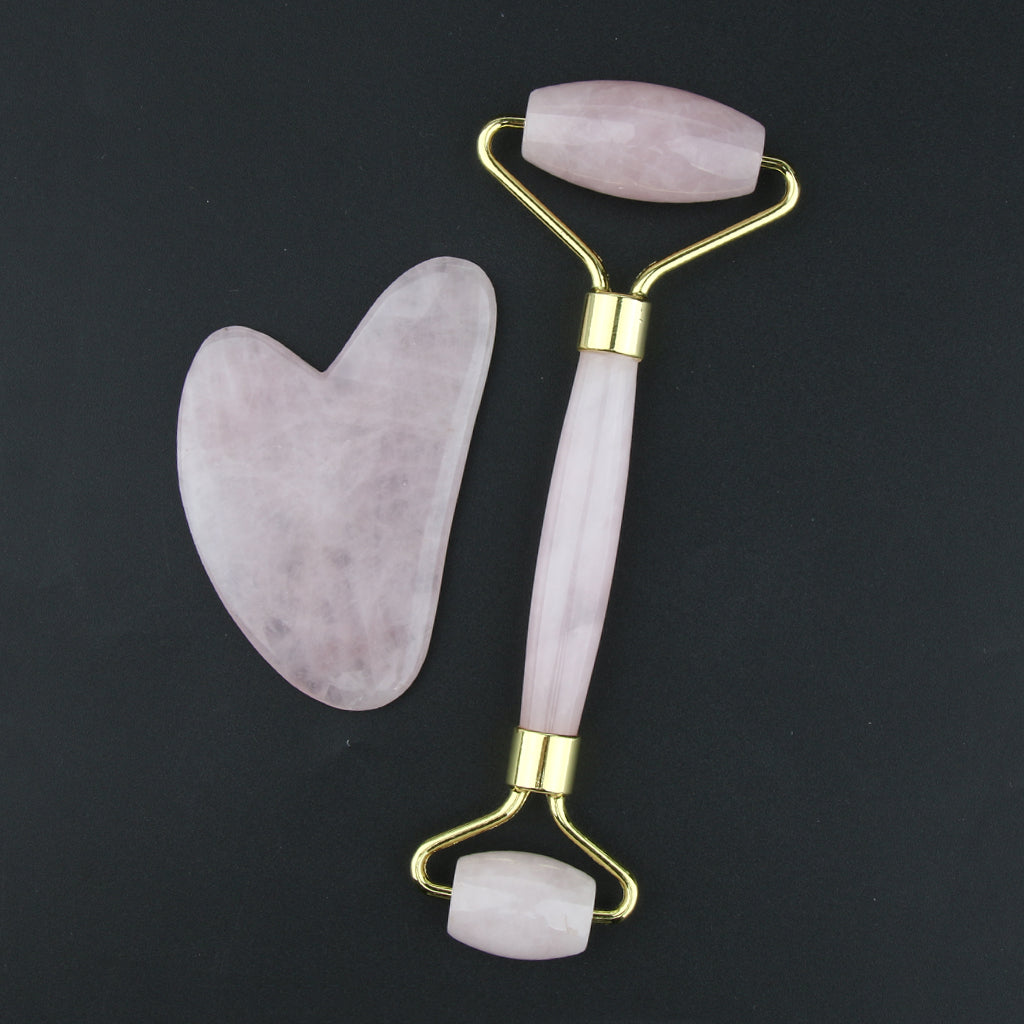 Jade Massage Roller Gua Sha Scraping Tool Anti-Aging Body Massage Local Gold