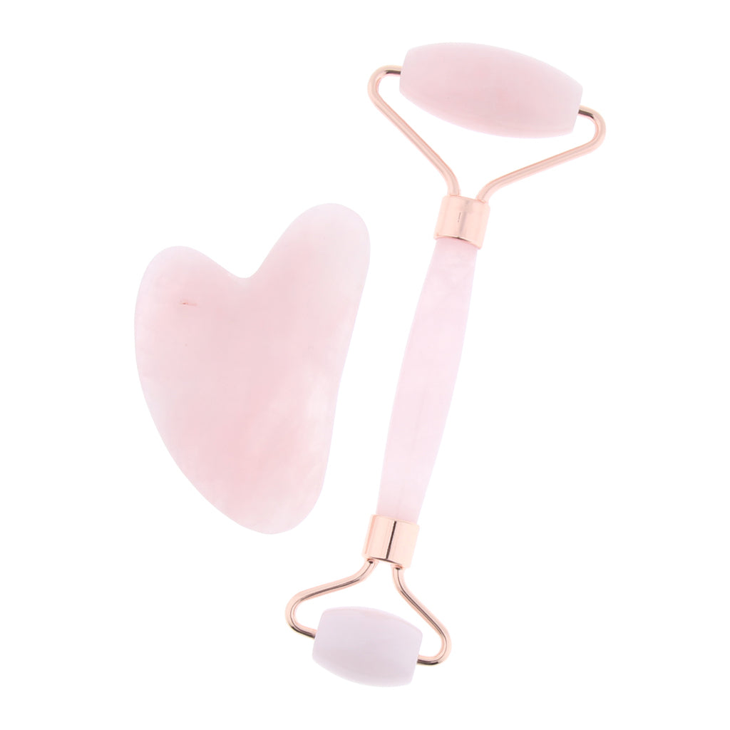 Jade Massage Roller Gua Sha Scraping Tool Anti-Aging Body Massage Rose Gold