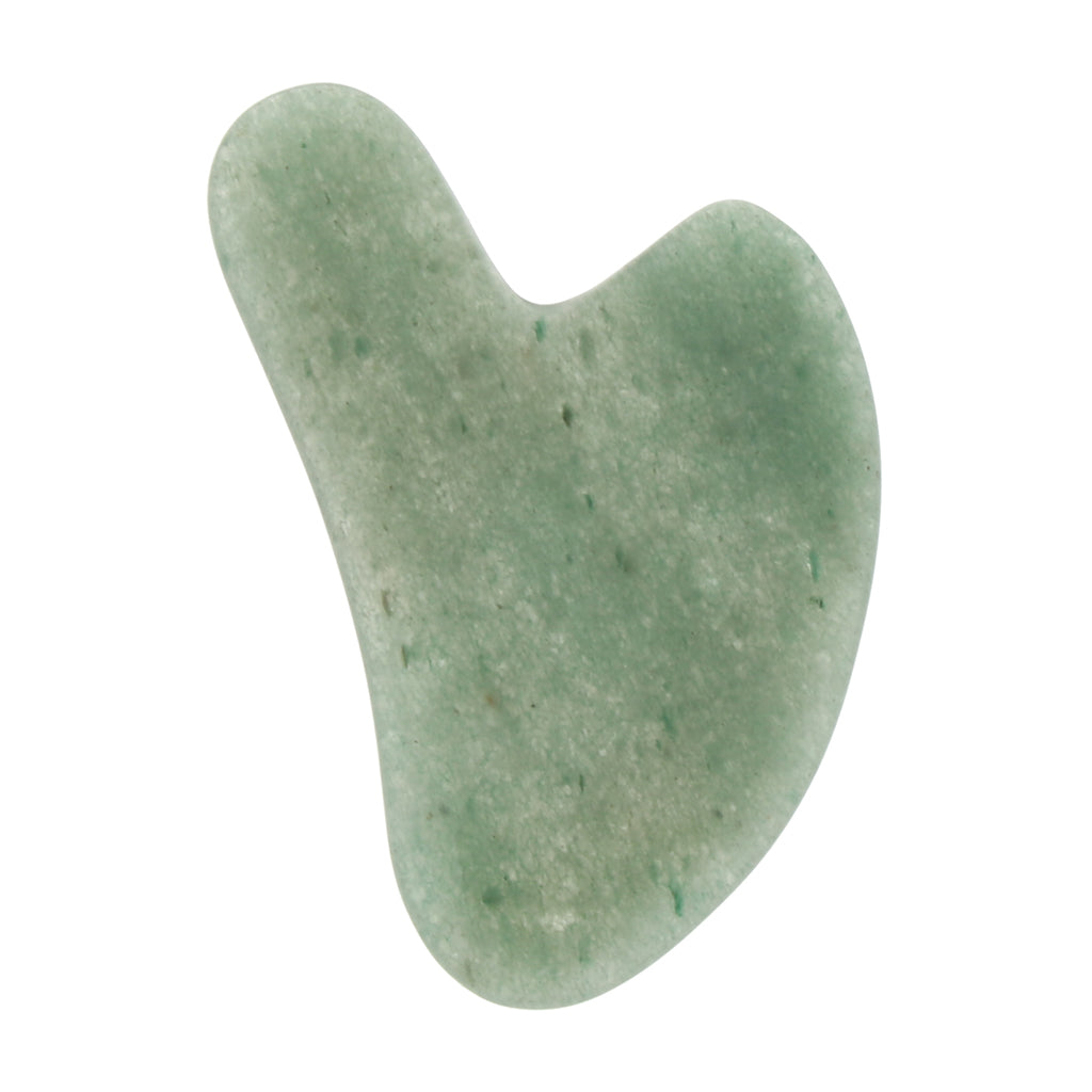 Natural Jade Guasha Board Chinese Traditional Scraping Massage Tool Green