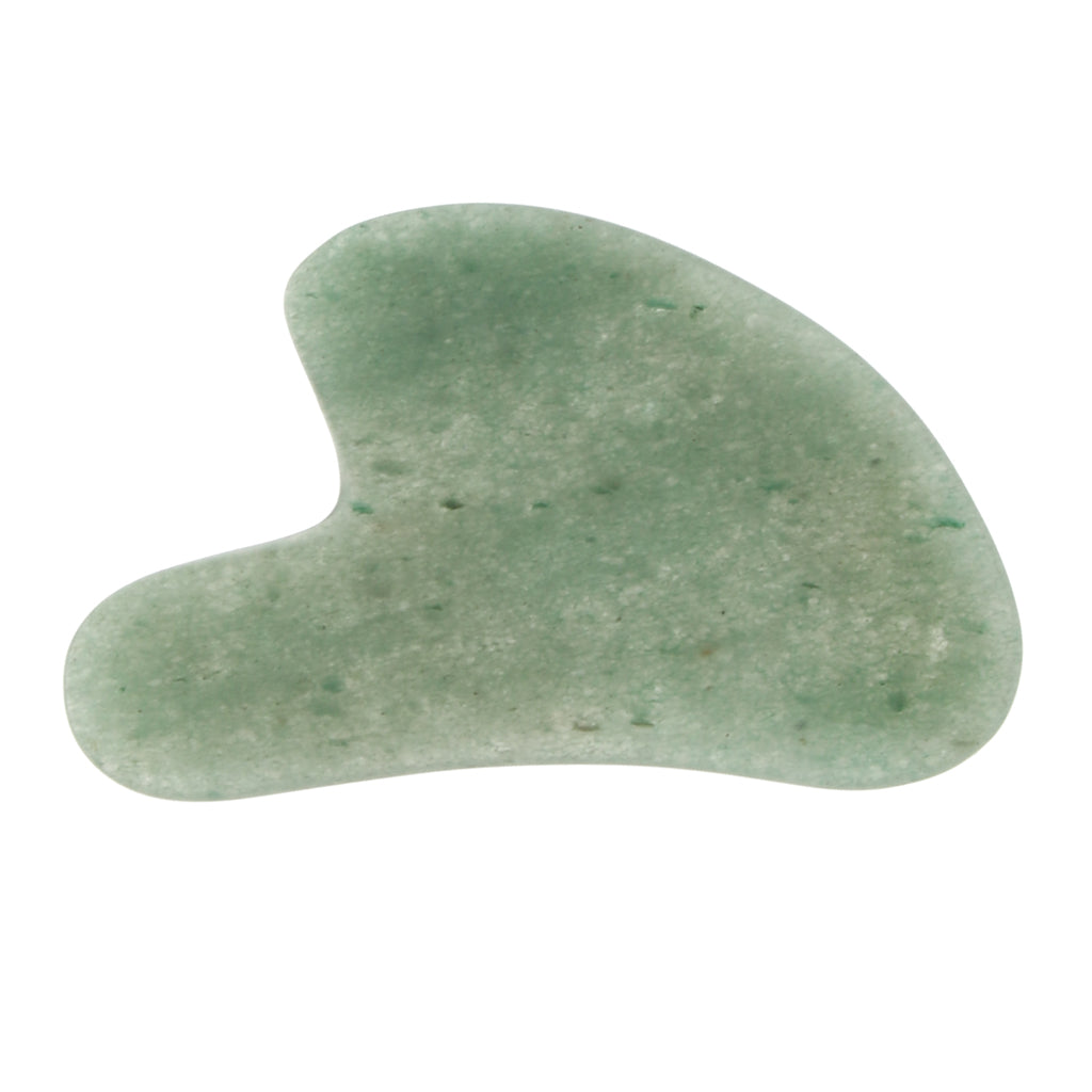 Natural Jade Guasha Board Chinese Traditional Scraping Massage Tool Green