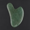 Natural Jade Guasha Board Chinese Traditional Scraping Massage Tool Green