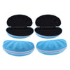 4Pcs EVA Zipper Eyeglass Box Glasses Case Protector Container Light Blue