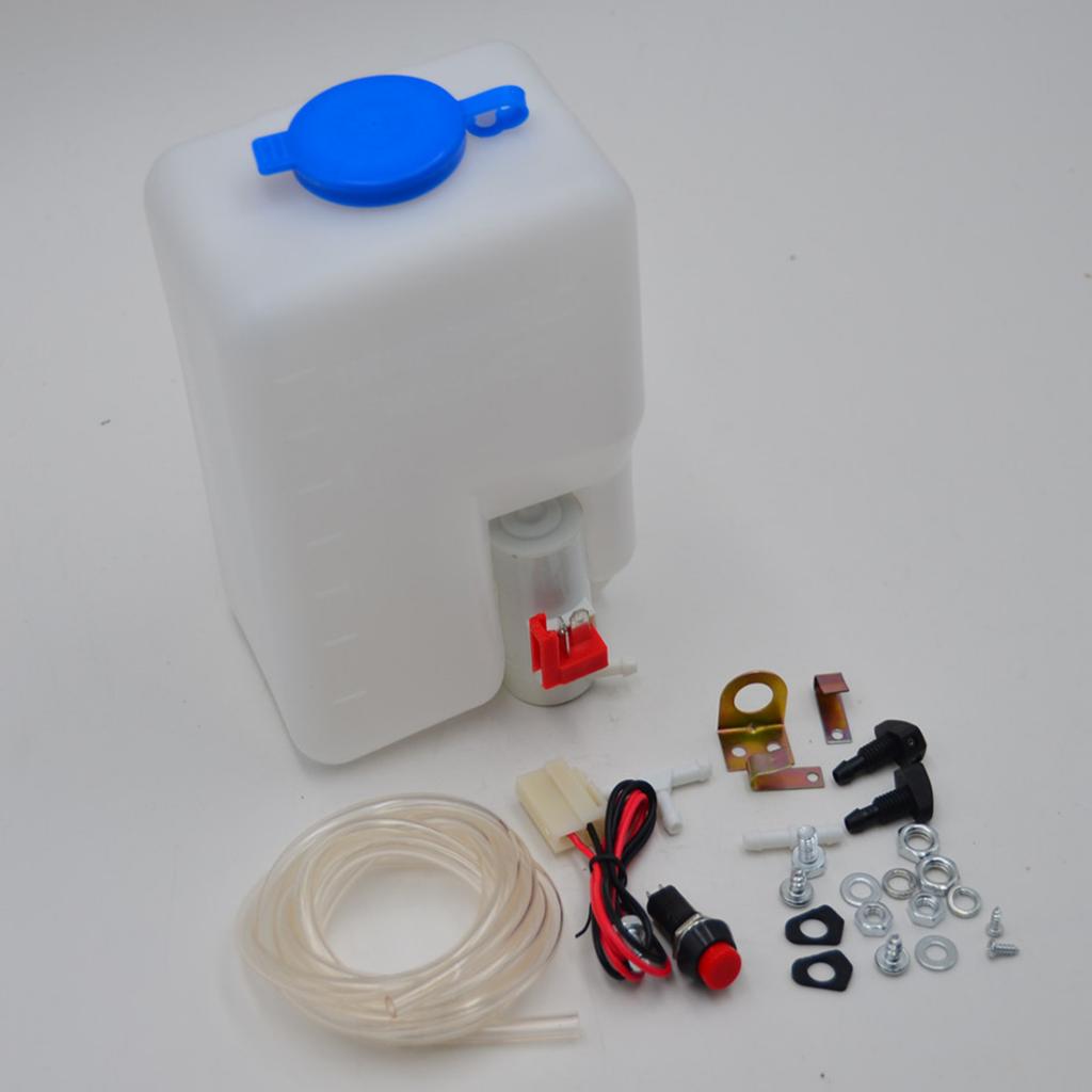 New Windscreen Washer Bottle Pump Kit Universal for 12v classic vw 160186