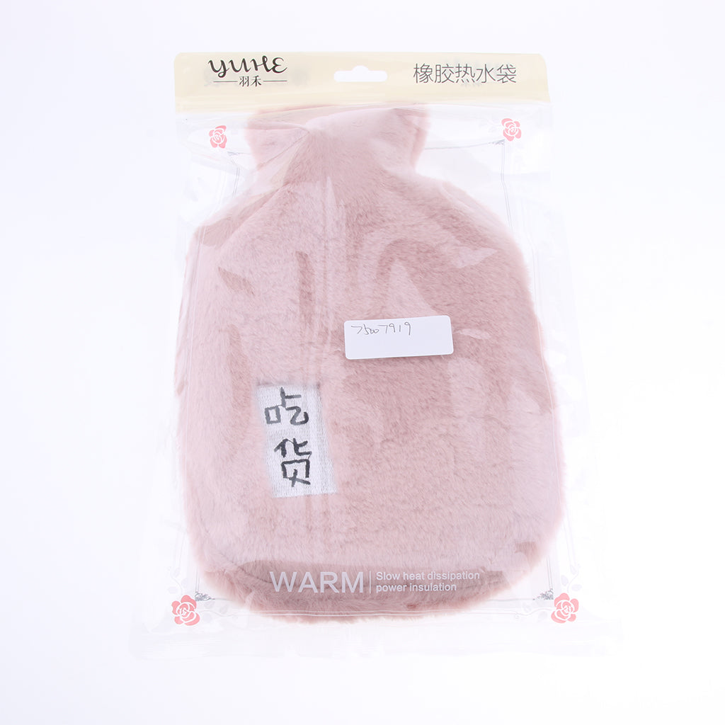 1L Rubber Hot Warm Water Bottle Thicker Warmer Bag with Cover Watermelon Red