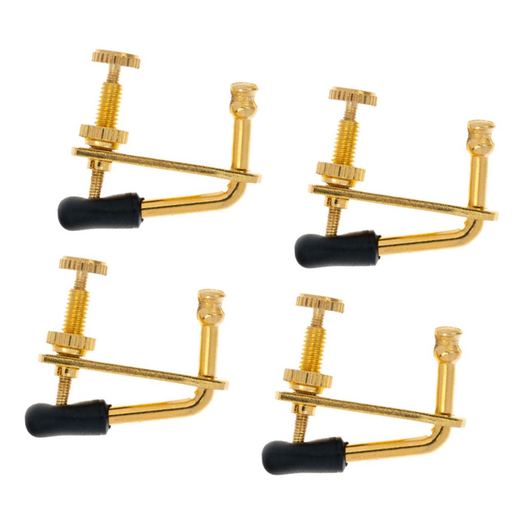 For 3/4 - 4/4 Violin Golden Plated Violin String Tuner Fine Tuner Adjuster