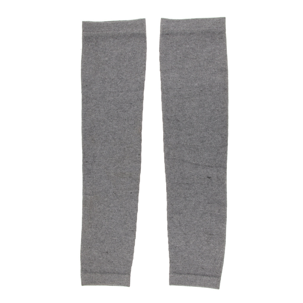 1 Pair Women Winter Over Knee Footless Socks Leg Warmer Sleeves  Gray