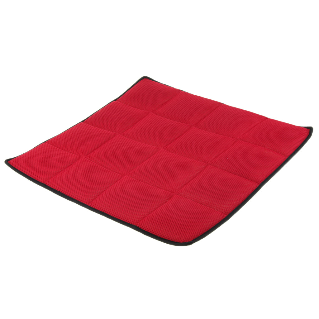 Breathable Non-Slip Chair Cushion Sweat-absorbing Car Seat Cover Pad Red