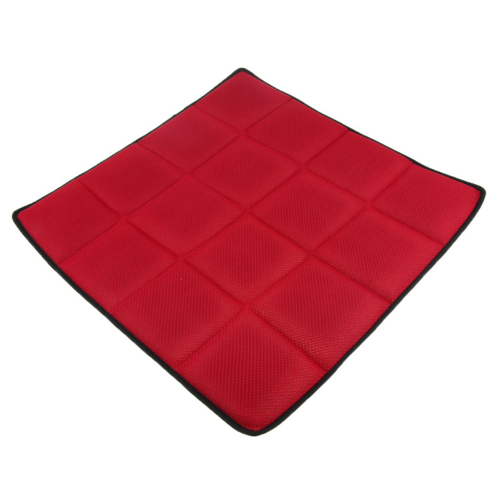 Breathable Non-Slip Chair Cushion Sweat-absorbing Car Seat Cover Pad Red