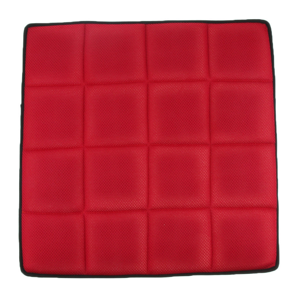 Breathable Non-Slip Chair Cushion Sweat-absorbing Car Seat Cover Pad Red