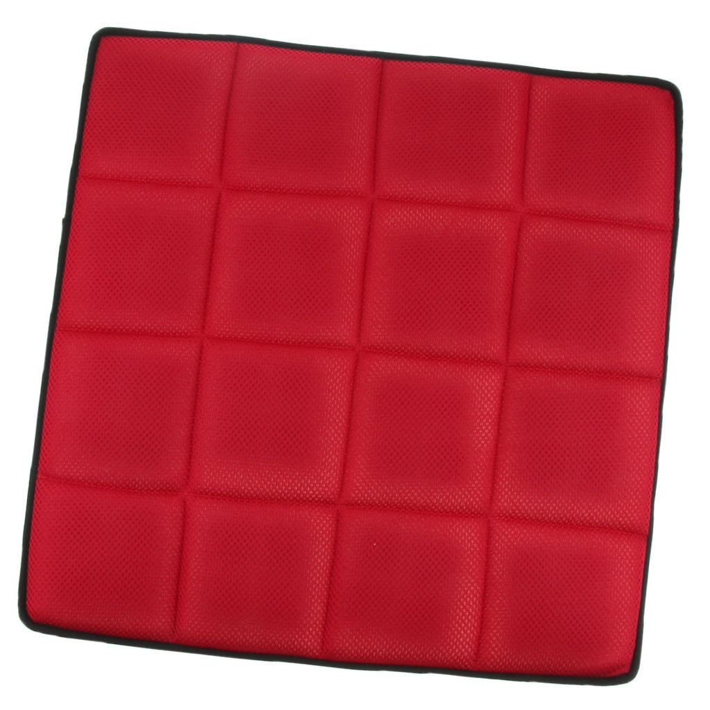 Breathable Non-Slip Chair Cushion Sweat-absorbing Car Seat Cover Pad Red