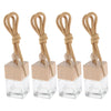 4 Pieces 6ML Car Hanging Perfume Bottle Essential Oil Vials Pendant Decor