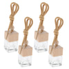 4 Pieces 6ML Car Hanging Perfume Bottle Essential Oil Vials Pendant Decor