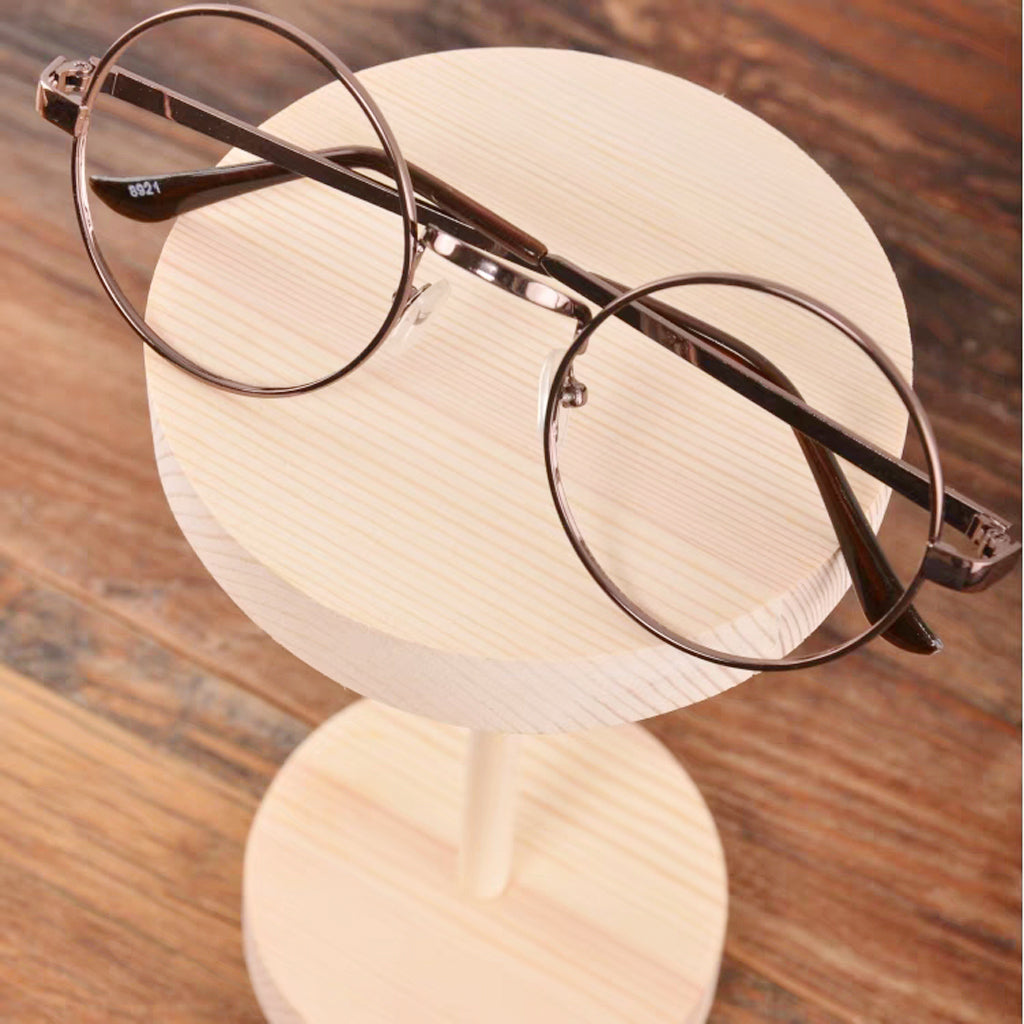 Wood Sunglasses Eyeglass Rack Display Stand Holder Organizer Shelf 19.5cm