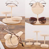 Wood Sunglasses Eyeglass Rack Display Stand Holder Organizer Shelf 7.5cm