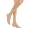 1 Pair Women Compression Sleeve Calf Knee Stocking Socks Open Toes XL