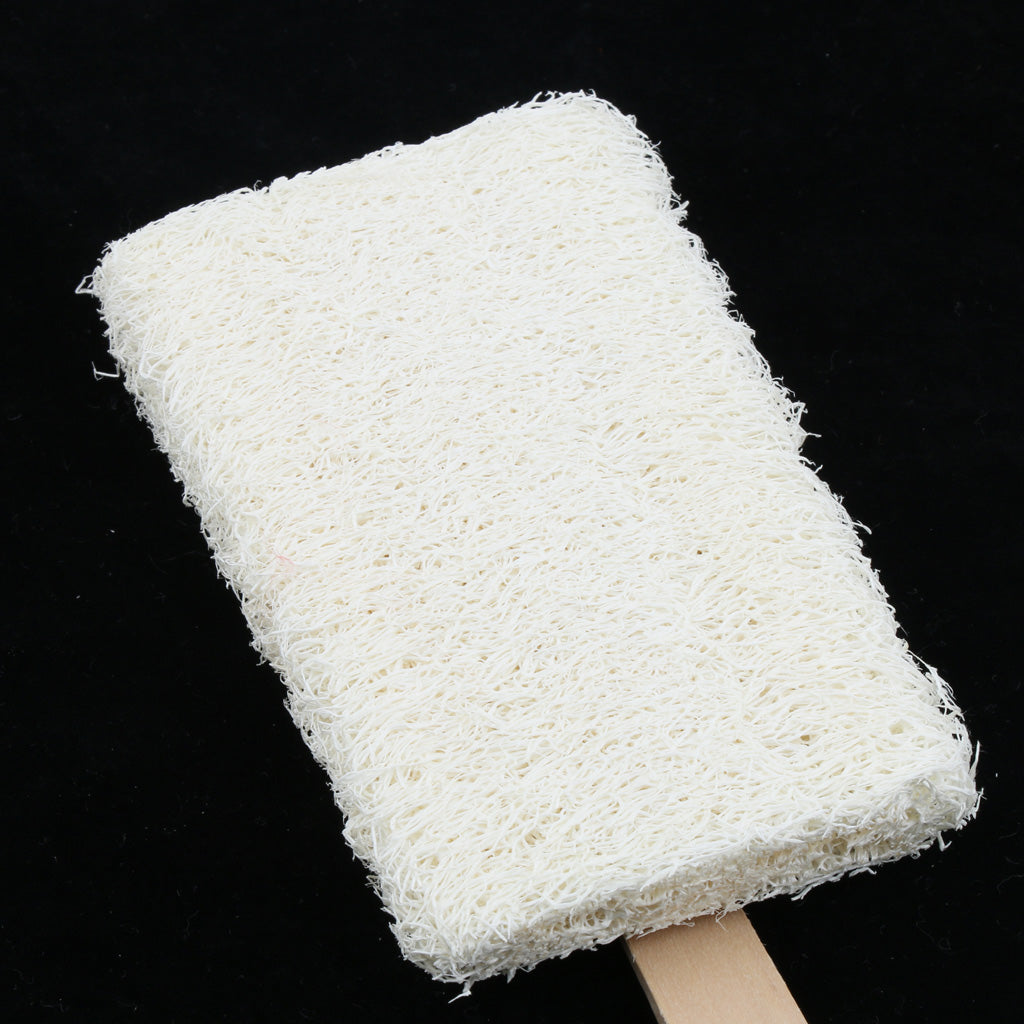 Natural Loofah Wood Bath Shower Back Scrub Sponge Exfoliating Puff Square