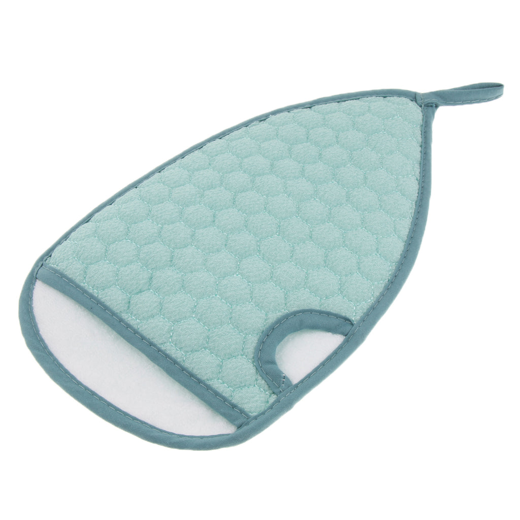 Double-sided Bath Gloves Sponge Body Scrubbing Exfoliator Mitt Mitten Blue