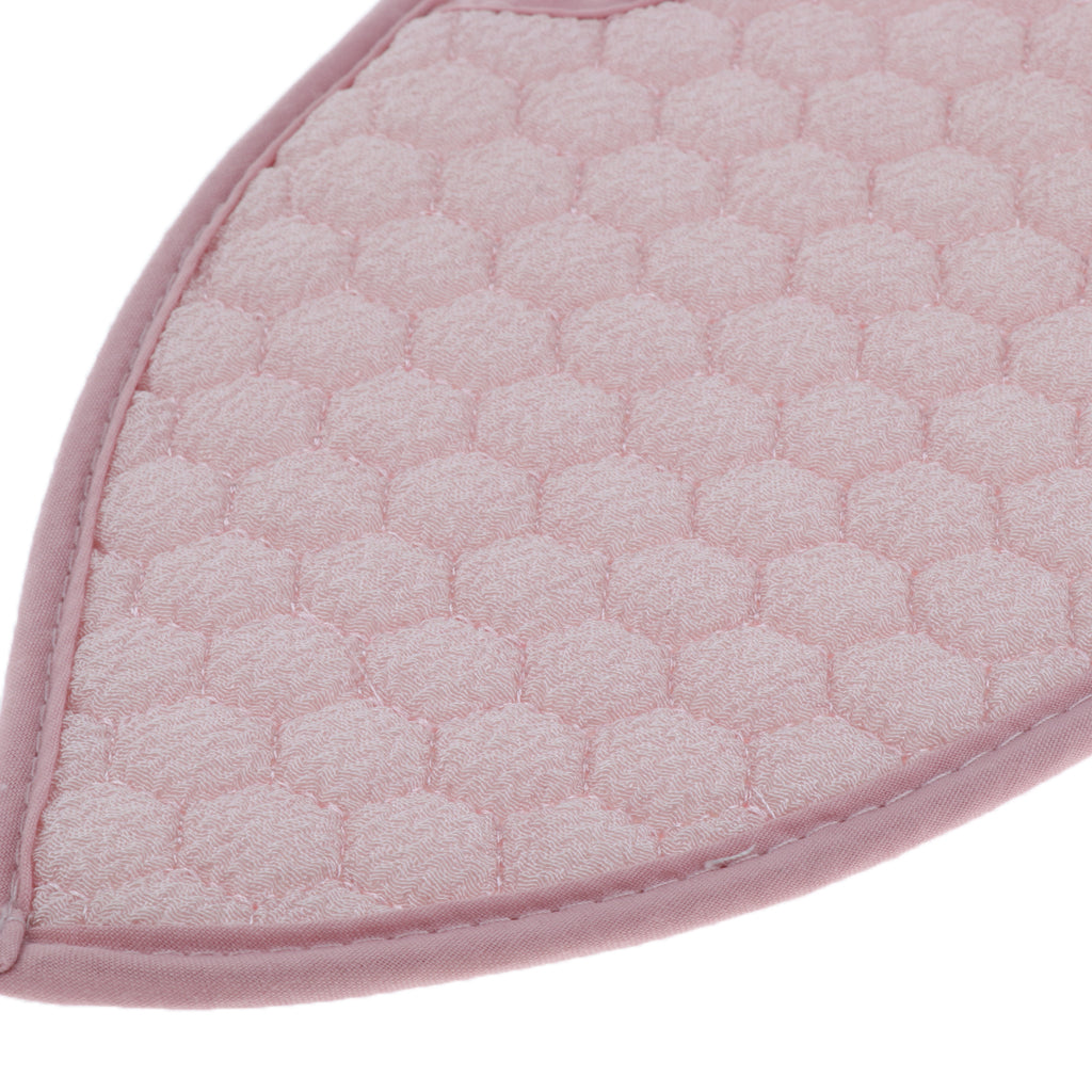 Double-sided Bath Gloves Sponge Body Scrubbing Exfoliator Mitt Mitten Pink