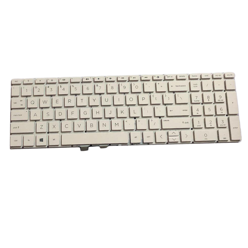 White New Plastic US Laptop Keyboard Keypad for HP Home 15-da0000 15-da1000