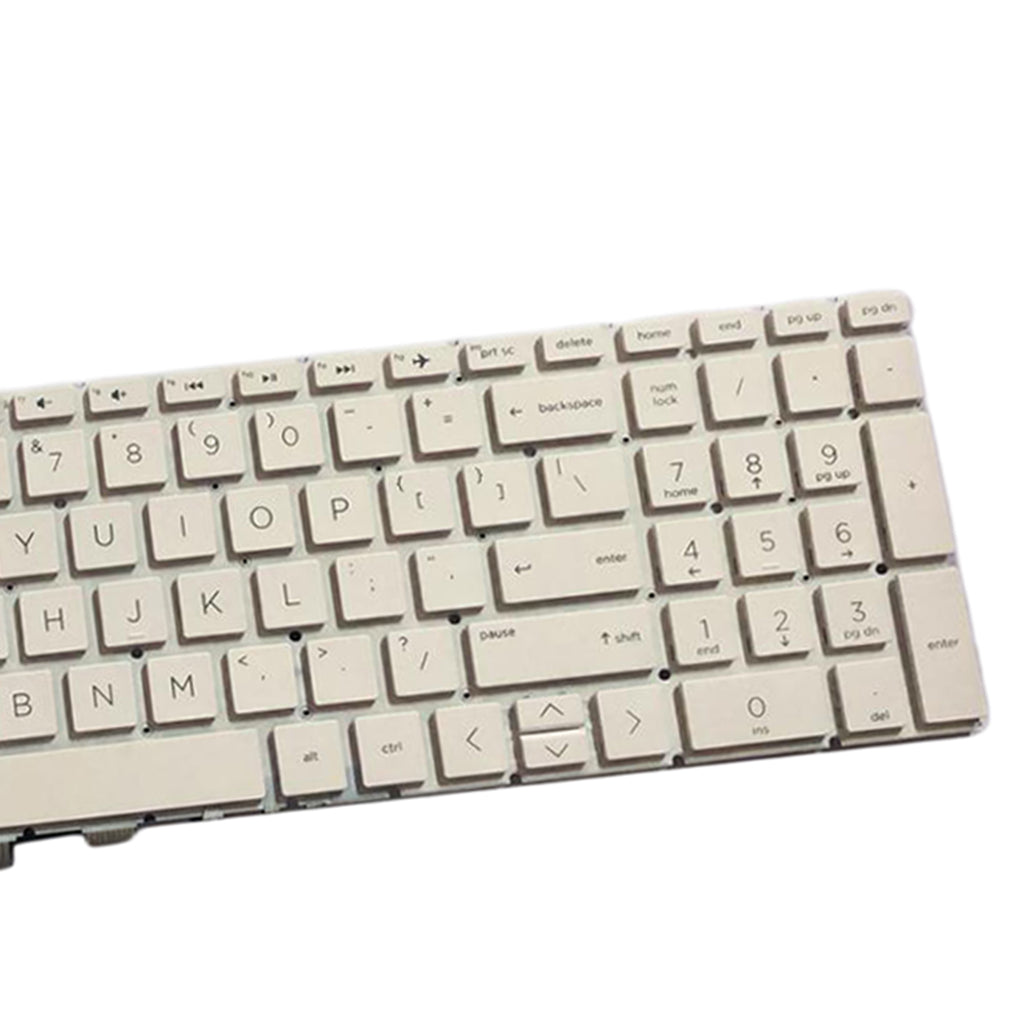 White New Plastic US Laptop Keyboard Keypad for HP Home 15-da0000 15-da1000