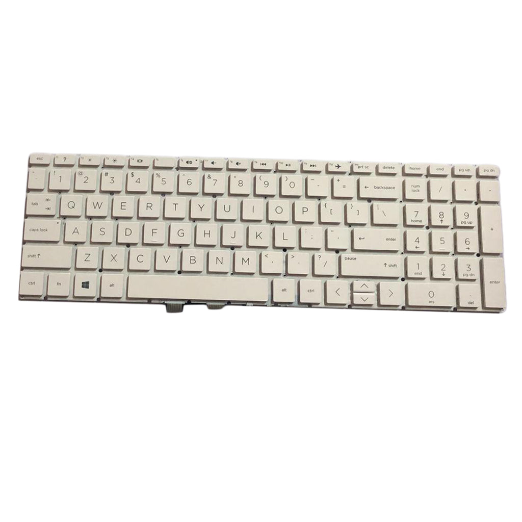 White New Plastic US Laptop Keyboard Keypad for HP Home 15-da0000 15-da1000