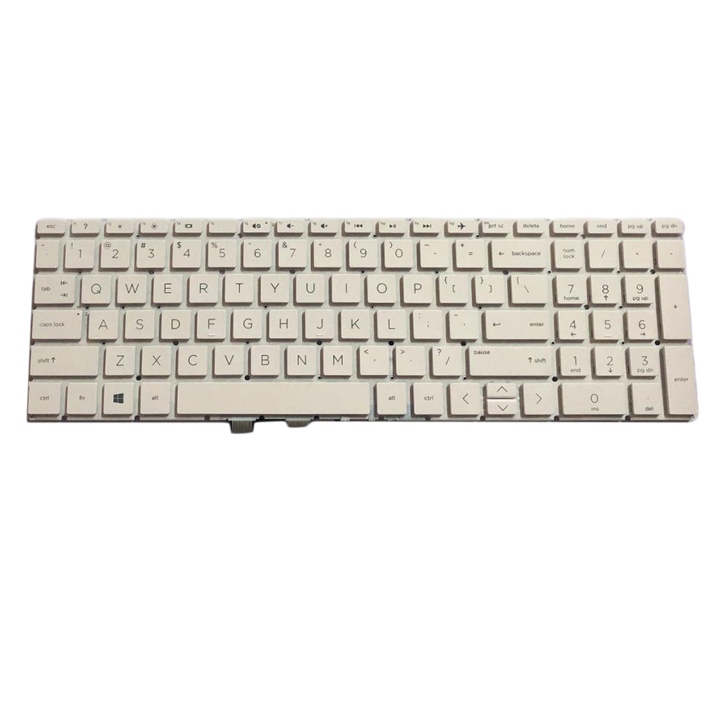 White New Plastic US Laptop Keyboard Keypad for HP Home 15-da0000 15-da1000